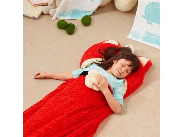 Plush Sleeping Bag Fox Portable Slumber bag Fantasy Fields Great for Nap Time