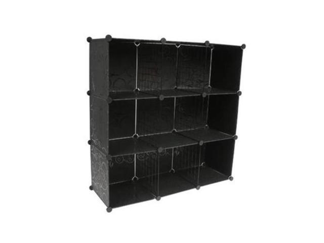Wmu 2326749 Ddi 9 Cube Storage Organizer Bookcase Black Newegg Com