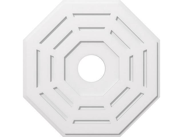 Ekena Millwork Cmp30wn 06000 30 In Od X 6 In Id Square Westin Architectural Grade Pvc Contemporary Ceiling Medallion