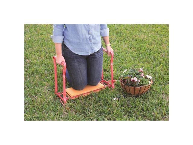 Gardman R617 Foldaway Kneeler Garden Seat Pink Orange 22 X
