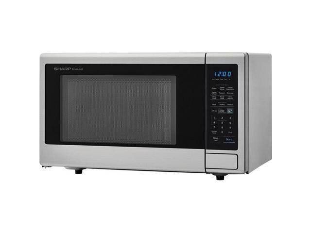 Sharp SMC1442CS 1.4 cu. ft. 1000W Carousel Countertop Microwave Oven, Stainless Steel