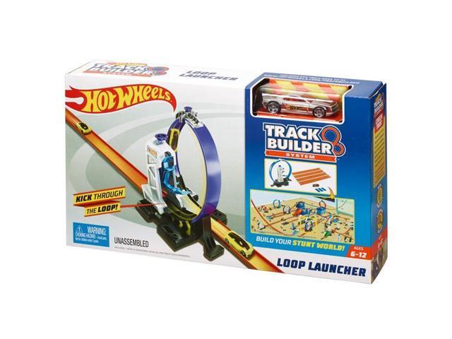hot wheels track builder loop launcher playset