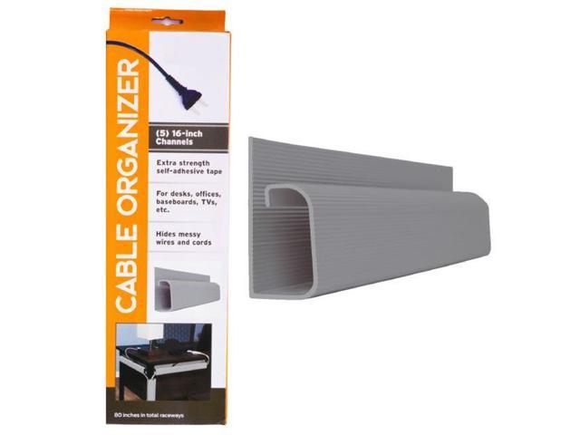 Trademark 83 Scdo1008 J 5 Channel Desk Cable Organizer Grey
