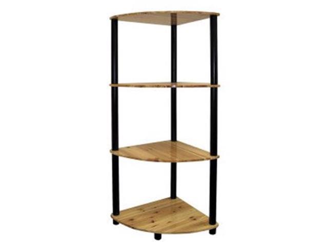 Ore Furniture H 94 4 Tier Corner Bookshelf Newegg Com