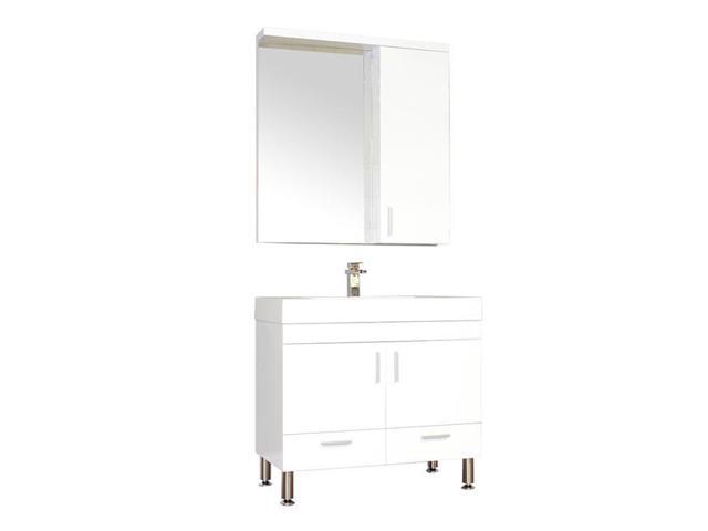 Alya Bath At 8089 W 36 In Ripley Collection Single Modern Bathroom Vanity White Newegg Com