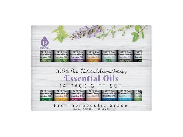 Pursonic Se14 100 Percent Pure Essential Oils Pack Of 14 Newegg Com