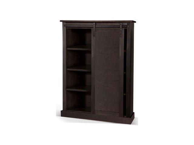 Sunny Designs 2817co2 Sunny Office Rustic Bookcase With Sliding