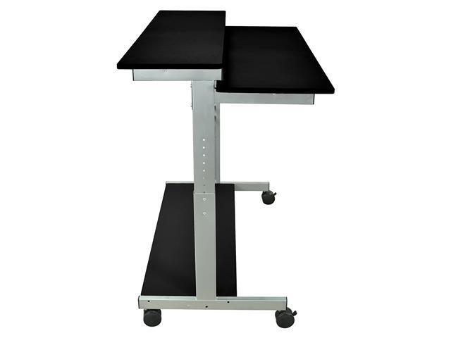 Luxor Stand Up Desk Black Newegg Com