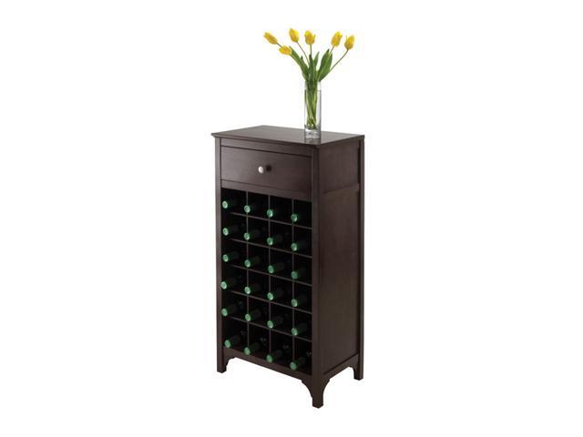Winsome Ancona Modular Wine Storage Cabinet Holds 24 Bottles Winsome Ancona Modular Wine Storage