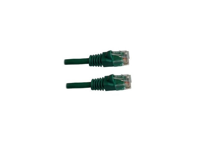 Category 5E, Green Ethernet Network, Patch Cable, Molded Snagless Boot, 100 feet