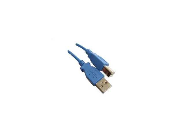 BLUE - USB 2.0 Compliant A to B, 6 feet - High Speed USB Cable