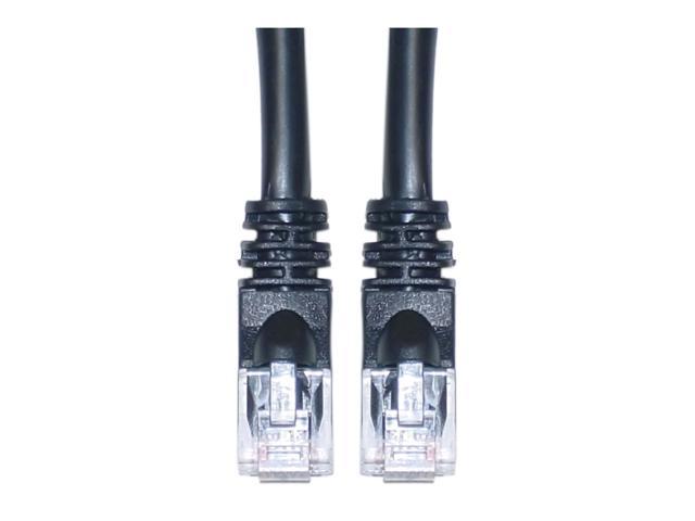 Cable Wholesale Office Electronics Cat5e Ethernet Patch Cable Snagless/Molded Boot 6 Foot - Black