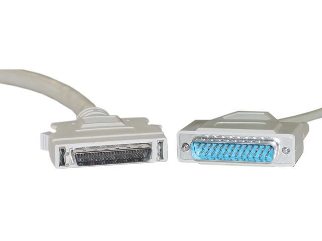 Cable Wholesale SCSI II Cable HPDB50 Male To DB25 Male 19 Twisted Pairs 6 Foot
