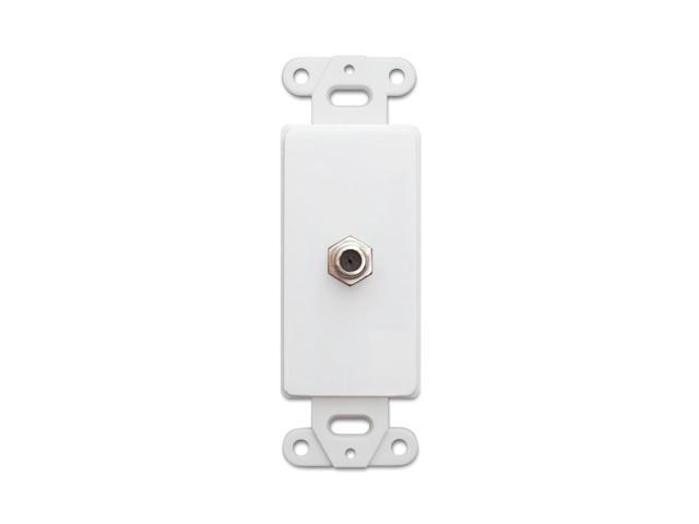 Cable Wholesale Wall Hangings White Decora Wall Plate Insert,F-Pin Female