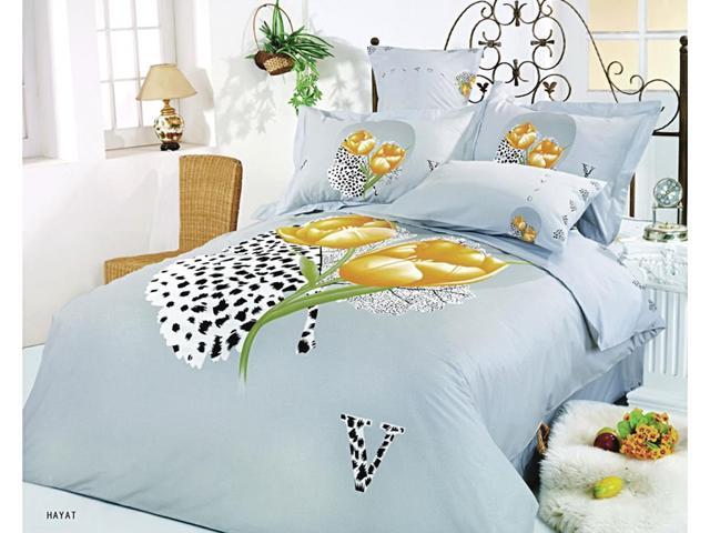 Le Vele Home Indoor Full Queen Bed Modern Bedding Floral Duvet