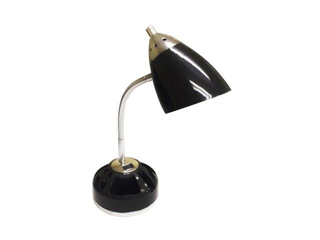 desk lamp with organizer and outlet