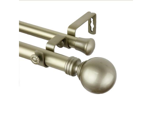 Rod Desyne Home Decorative Globe Double Curtain Rod 28 48 Inch