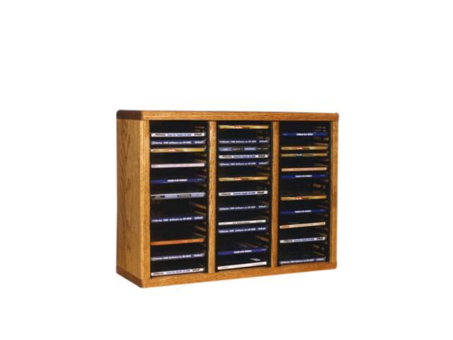 Cdracks Solid Oak Desktop Or Shelf Cd Cabinet Capacity 60 Cd S