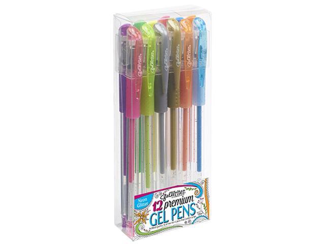 neon glitter gel pens
