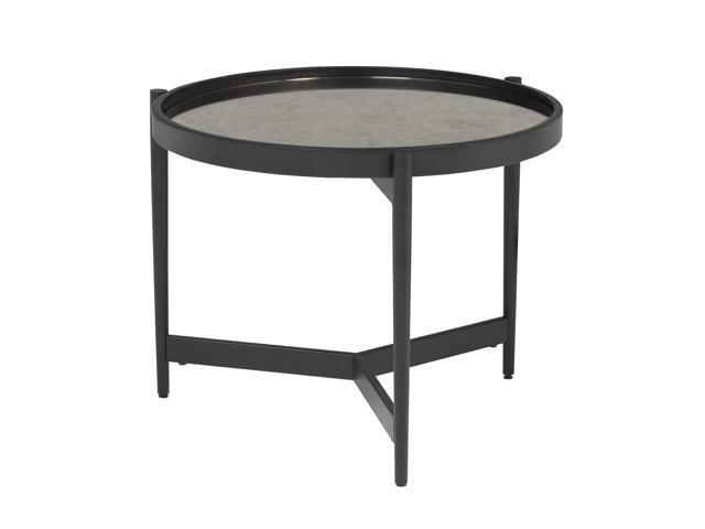 Studio Designs Home Estrade Modern 22 Round Side Table In Black
