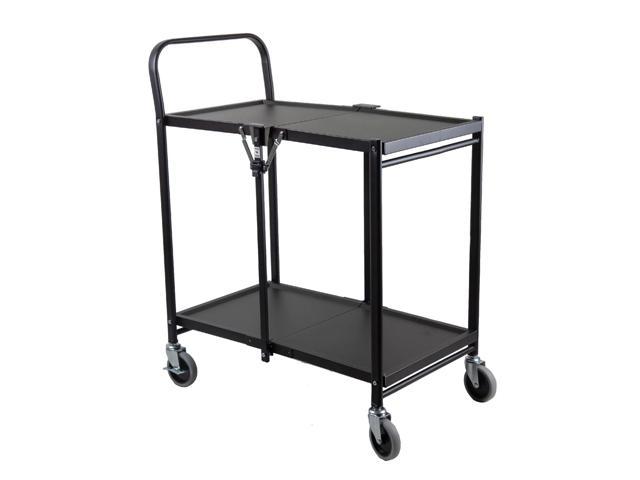 3 Tier Rod Desyne Commercial Grade Rolling Folding Utility Cart Metal