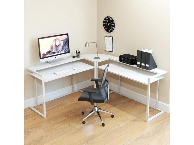 Ryan Rove Belmac 3 Piece L Shaped Computer Desk Home And Office Ryan Rove Belmac 3 Piece L Shaped