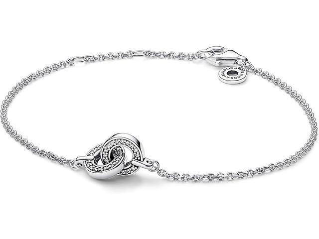 Pandora Signature Intertwined Pave Chain Bracelet - Newegg.com