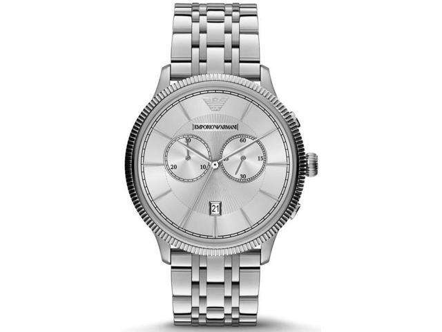 emporio armani classic stainless steel watch