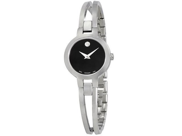 Movado Women's Amorosa Black Dial Watch - 607153