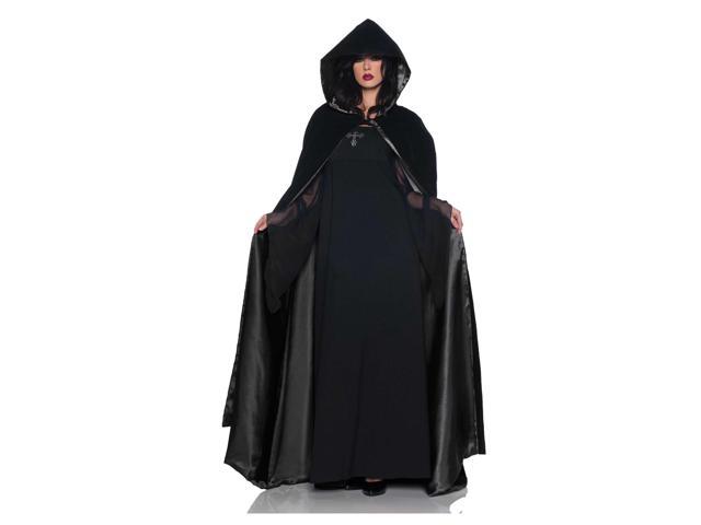 Women's Black Velvet And Satin Cloak - Newegg.com