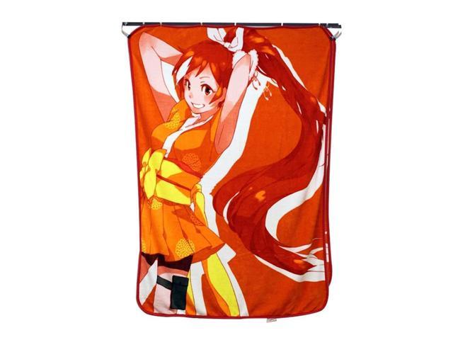 45 X60 New Hatsune Miku From Crunchyroll Orange Wall Hanging Tapestry Fleece Throw Blanket Newegg Com