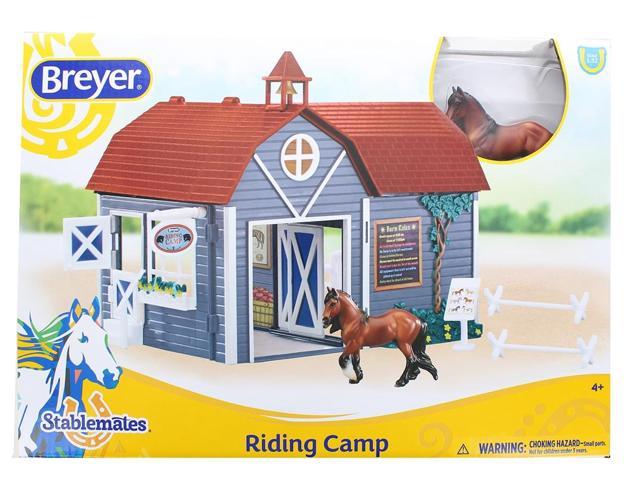 Breyer Stablemates 1 32 Model Horse Play Set Riding Camp Pretend