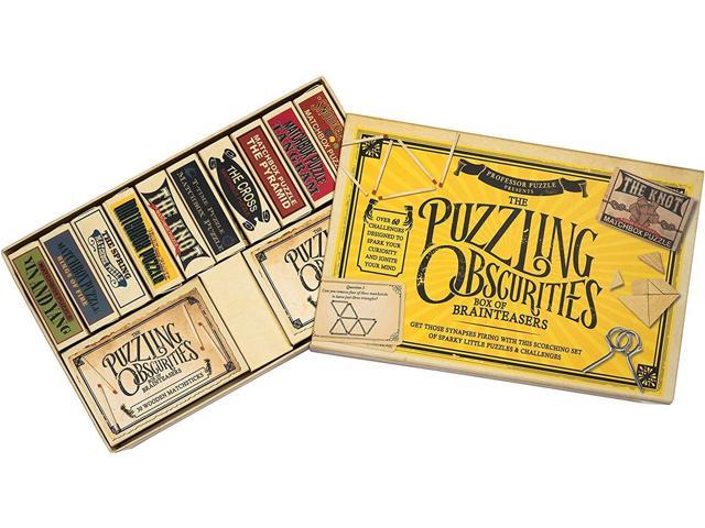 10 Unique Matchbox Puzzles & 50 Unique Brain Teasing Challenges Puzzling Obscurities Box of Brainteasers Professor Puzzle
