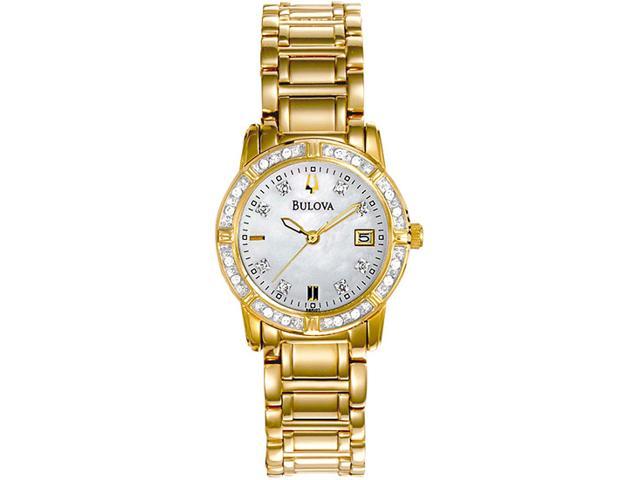 bulova women's 98r135 diamond watch