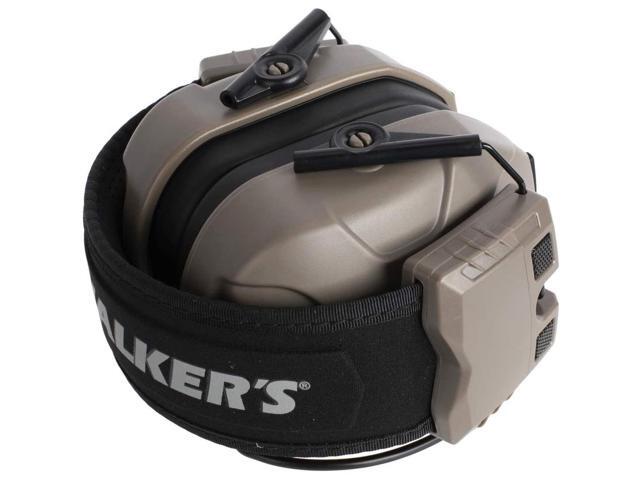 Walker/'s Xcel 100 Digital Electronic Muff Ear Protection with Voice Clarity Tan