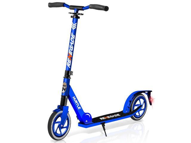 Photo 1 of Hurtle Renegade Lightweight Foldable Teen and Adult Commuter Kick Scooter, Blue