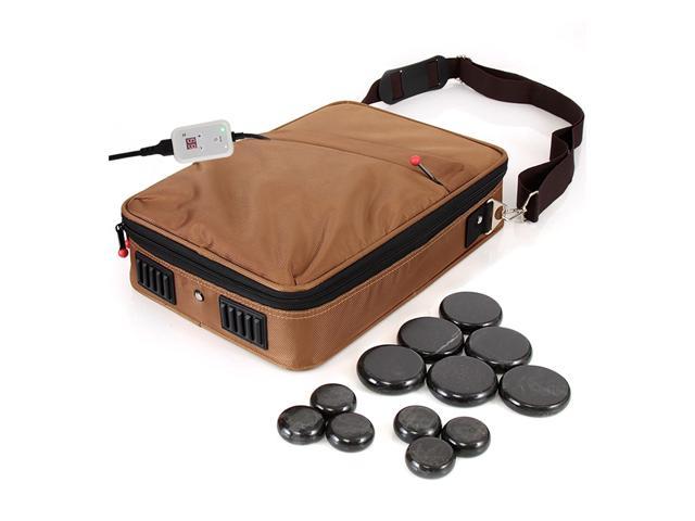 Photo 1 of ***USED***SereneLife Portable Hot Stone Massage Warmer Set & Spa Kit with 12 Round Stones