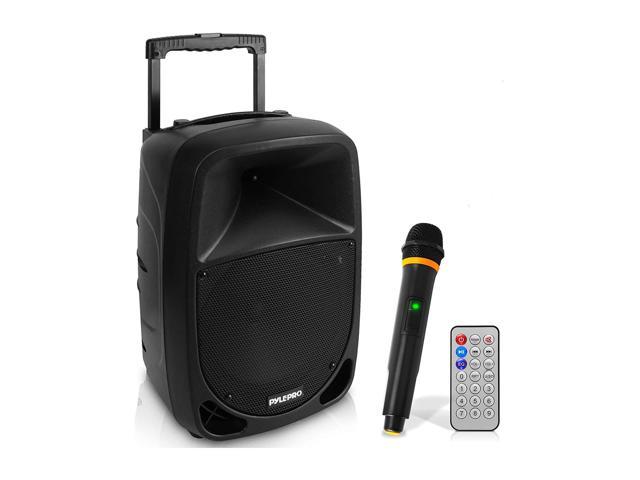 Photo 1 of INCOMPLETE Pyle PSBT105A Bluetooth Portable Stereo Karaoke Speaker with Wireless Microphone
**MISSING REMOTE**