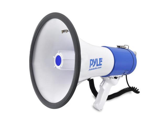 Pyle Pro 50 Watt 1200 Yard Sound Range Portable Bullhorn Megaphone Speaker, Blue