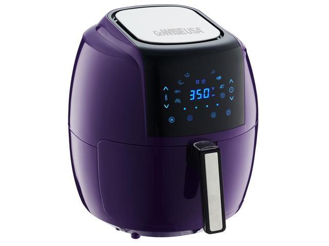 GoWISE USA 5.8 Quart 1700 Watt 8-in-1 Programmable Digital Air Fryer XL, Plum