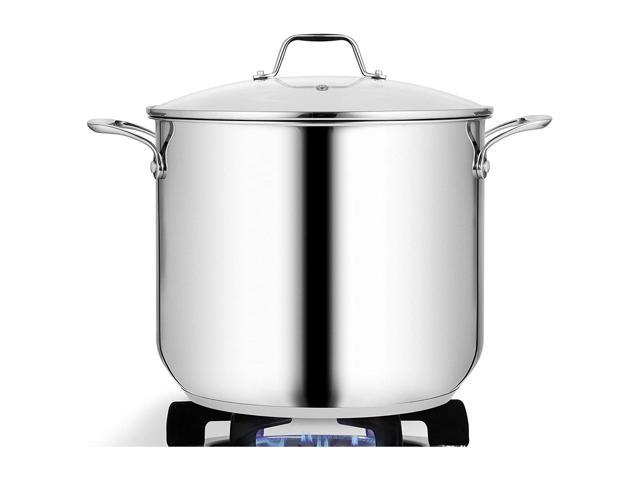 Photo 1 of **USED**
NutriChef Heavy Duty 12 Quart Stainless Steel Soup Stock Pot with Handles & Lid