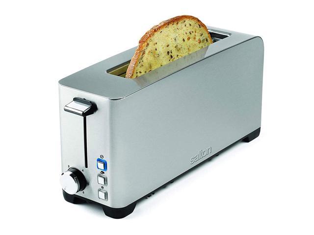  Salton ET1816 Long Slot, 2 Slice Toaster, Silver