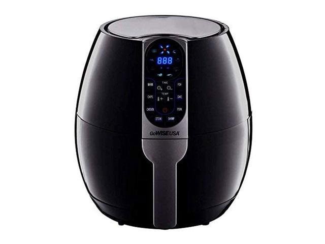 Photo 1 of 3.7-Quart Programmable Air Fryer with 8 Cooking Presets, Black