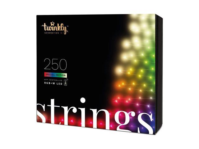 Twinkly 250 LED RGB Multicolor & White 65.5 ft. String Lights, WiFi Controlled