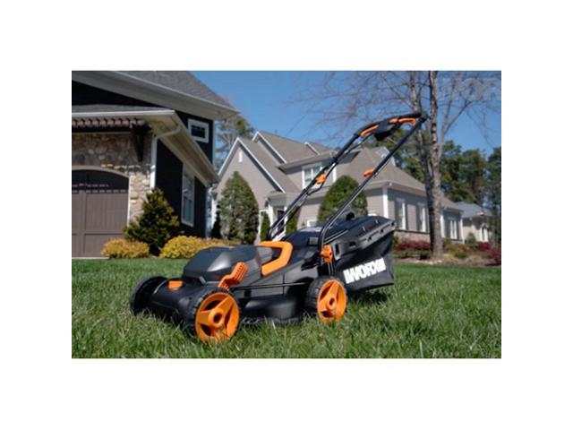 Worx Wg779 40v Powershare 14in. Cordless Lawn Mower, Compatible, Bag And  Mulch, Intellicut, Compact Storage Batteries And Charger Included : Target