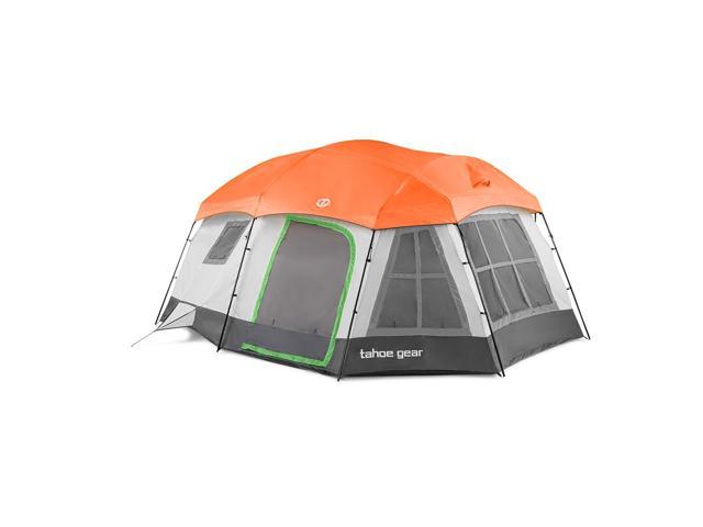 Tahoe Gear Ozark 16 Person 3 Season Family Cabin Tent, Beige
