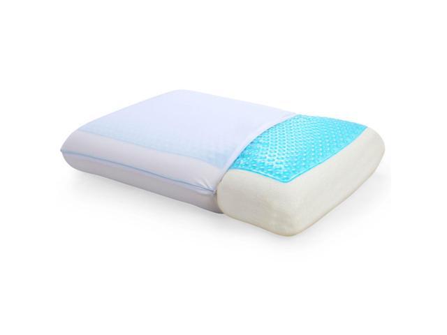 Photo 1 of Classic Brands Medium Firm Reversible Cool Gel Memory Foam Pillow, Standard Size