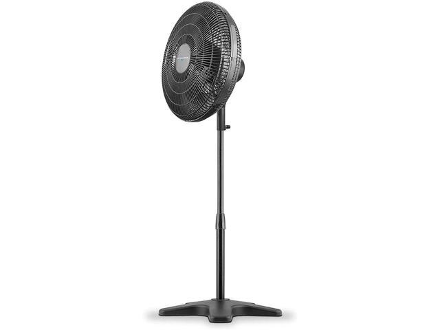 Photo 1 of Air Monster 16 Inch Standing Pedestal Adjustable Air Circulator Fan, Black-----FACTORY SEALED 