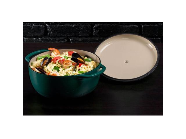 Lodge EC6D38 6 Qt. Lagoon Enameled Cast Iron Dutch Oven