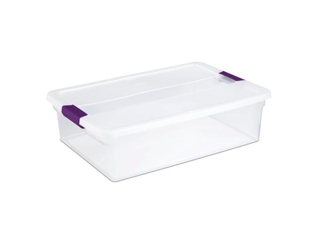 Photo 1 of (See photo for damage) Sterilite 17551706 32 Quart Clear View Storage Container (6 Pack)